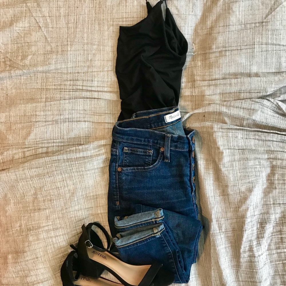 Gaze Deep V Body Suit - Size: XS EUC!